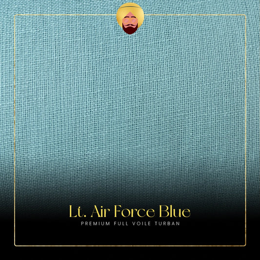 Light Air Force Blue | Premium Full Voile Turban