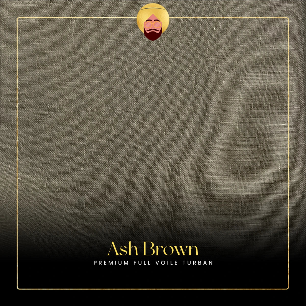 Ash Brown | Premium Full Voile Turban