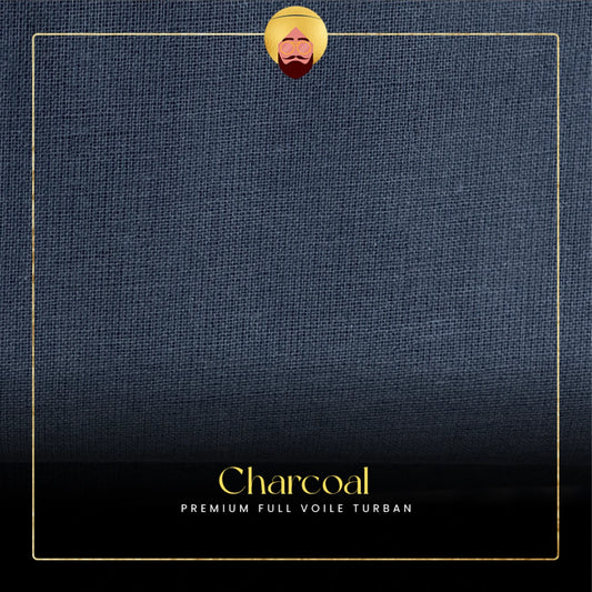 Charcoal | Premium Full Voile Turban