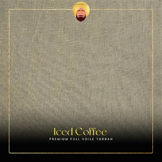 Iced Coffee | Premium Full Voile Turban