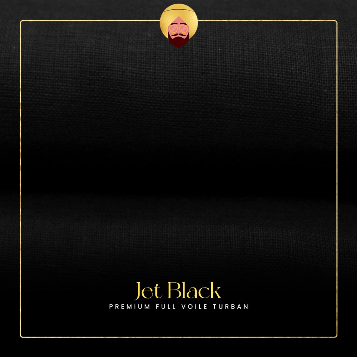 Jet Black | Premium Full Voile Turban